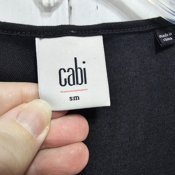 Cabi Women's Black 2-Way Long Sleeve Taylor Wrap Tee Style #3119 Size Small. - Picture 6 of 7